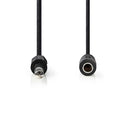 Nedis CAGP23050BK50 Stereo-audiokabel 6,35 Mm Male - 6,35 Mm Female 5,0 M Zwart