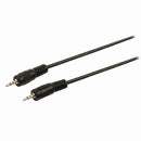 Nedis CAGP21000BK10 Stereo-audiokabel 2,5 Mm Male - 2,5 Mm Male 1,0 M Zwart