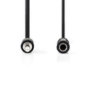 Nedis CAGP22550BK02 Stereo-audiokabel 3,5 Mm Male - 6,35 Mm Female 0,2 M Zwart