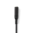 Nedis CAGP22550BK02 Stereo-audiokabel 3,5 Mm Male - 6,35 Mm Female 0,2 M Zwart