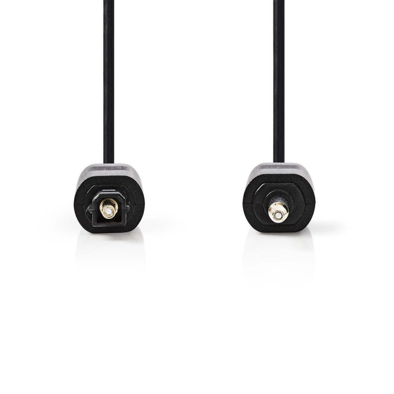 Nedis CAGP25100BK30 Optische Audiokabel Toslink Male - 3,5 Mm Optisch Male 3,0 M Zwart