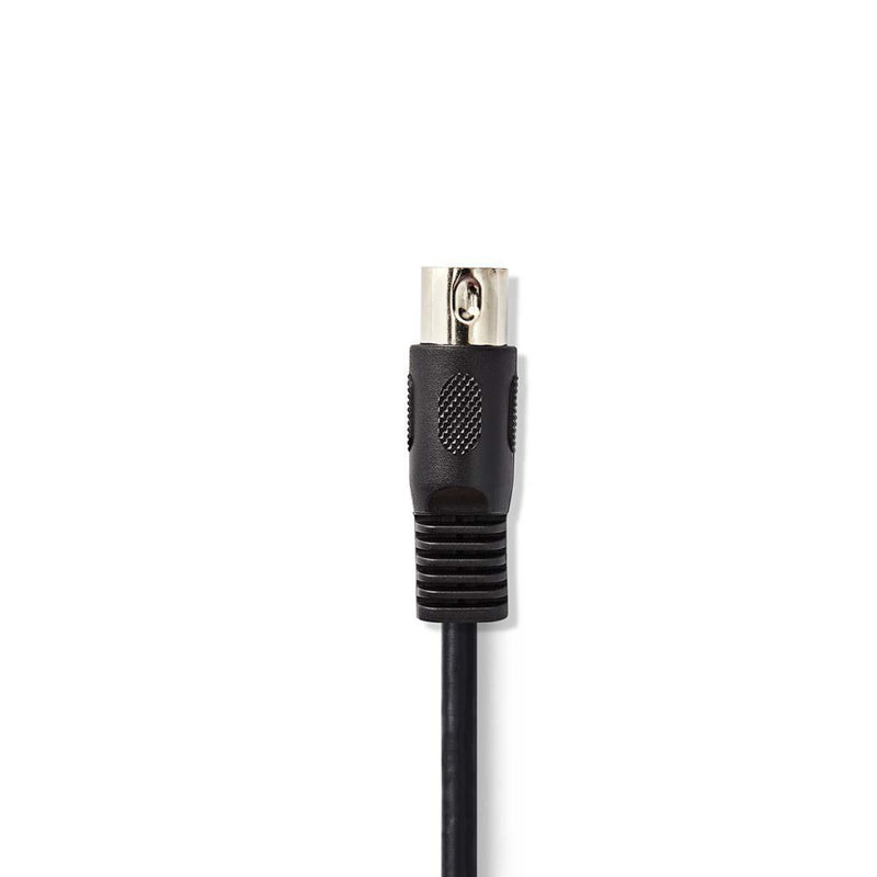 Nedis CAGP20200BK10 Din-audiokabel Din 5-pins Male - 2x Rca Male 1,0 M Zwart