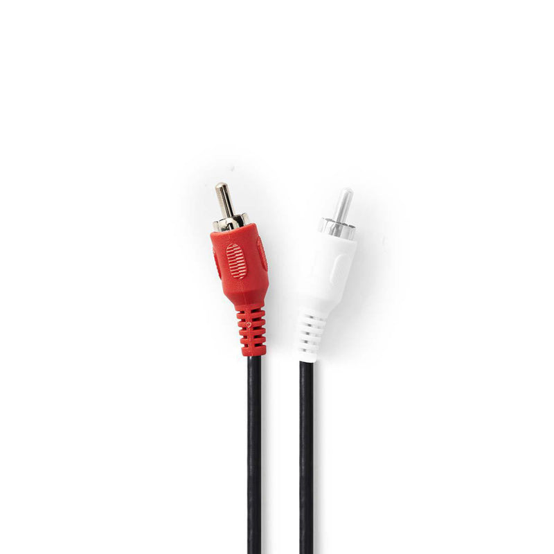 Nedis CAGP20200BK10 Din-audiokabel Din 5-pins Male - 2x Rca Male 1,0 M Zwart