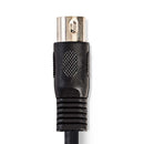 Nedis CAGP20400BK10 Din-audiokabel Din 5-pins Male - 4x Rca Male 1,0 M Zwart