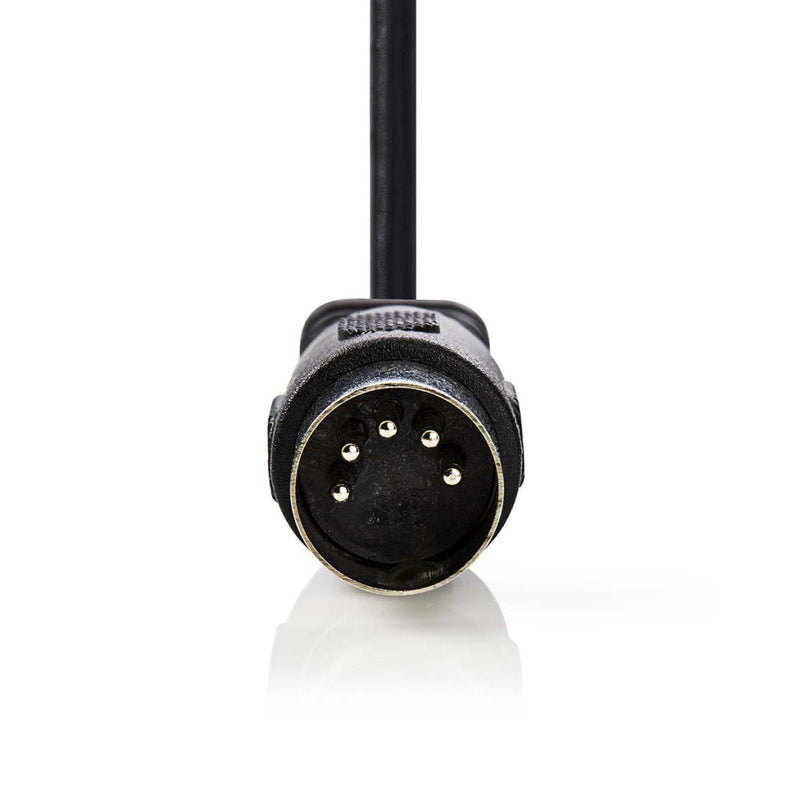 Nedis CAGP20000BK30 Din-audiokabel Din 5-pins Male - Din 5-pins Male 3,0 M Zwart
