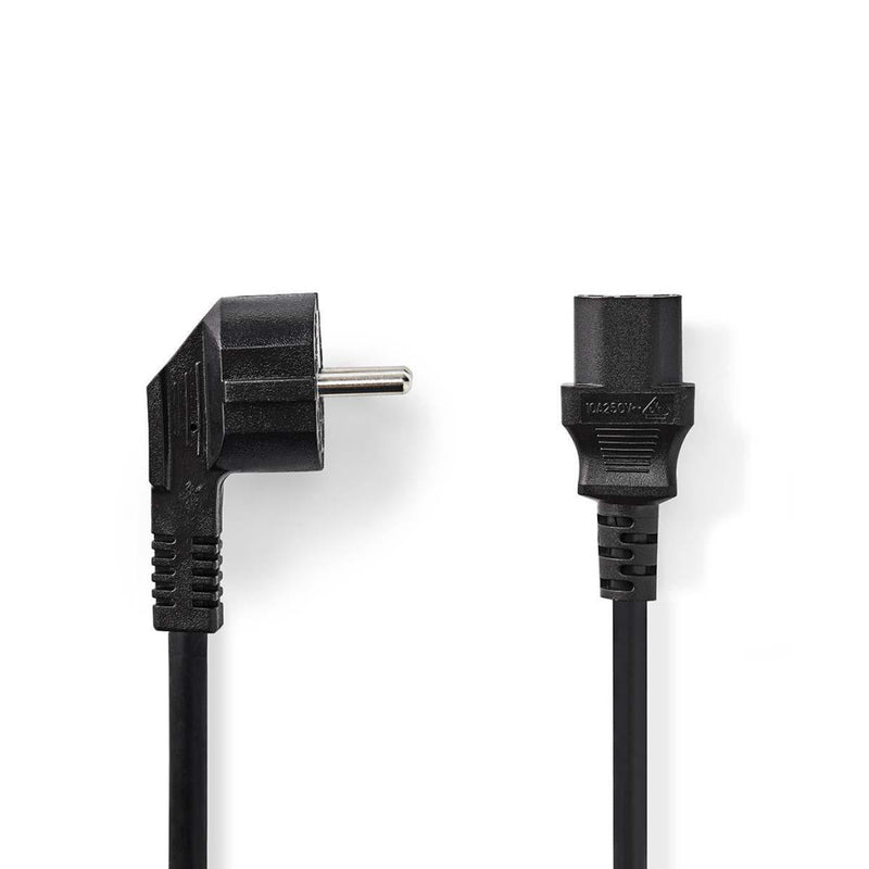 Nedis CEGP10015BK100 Voedingskabel 3x 1,5 Mm² Schuko Male Haaks - Iec-320-c13 10 M Zwart
