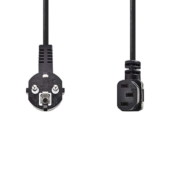 Nedis CEGP10020BK50 Voedingskabel Schuko Male Haaks - Iec-320-c13 Haaks 5,0 M Zwart