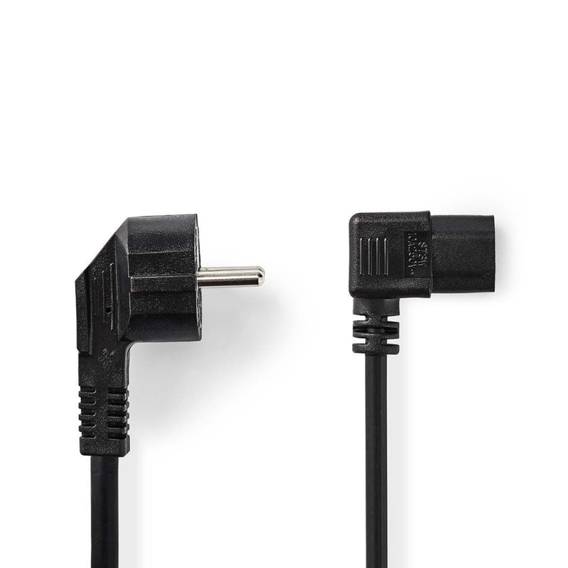 Nedis CEGP10020BK50 Voedingskabel Schuko Male Haaks - Iec-320-c13 Haaks 5,0 M Zwart