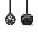Nedis CEGP10030BK20 Voedingskabel Schuko Male - Iec-320-c13 2,0 M Zwart