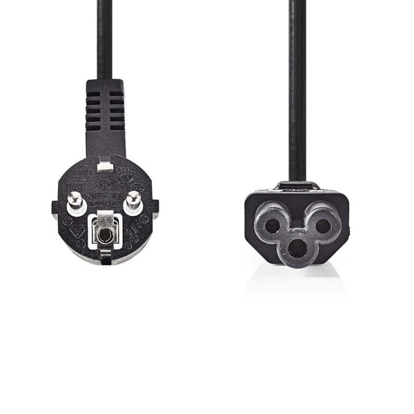Nedis CEGP10100BK20 Voedingskabel Schuko Male Haaks - Iec-320-c5 2,0 M Zwart