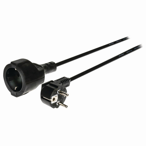 Nedis CEGP10230BK50 Voedingskabel Schuko Male Haaks - Schuko Female 5,0 M Zwart
