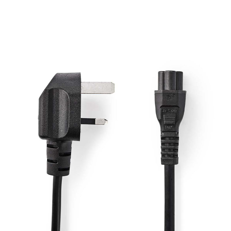 Nedis CEGP11120BK30 Voedingskabel Stekker Type G (vk) - Iec-320-c5 3,0 M Zwart