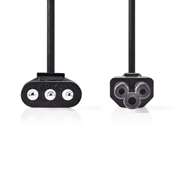Nedis CEGP11320BK20 Voedingskabel Stekker Type L (it) - Iec-320-c5 2,0 M Zwart