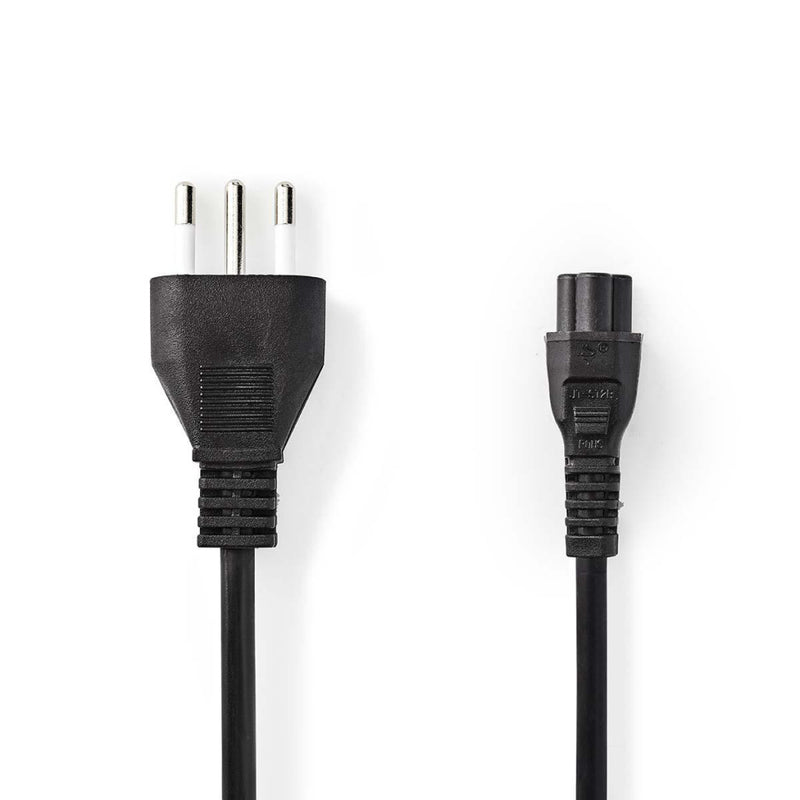 Nedis CEGP11320BK20 Voedingskabel Stekker Type L (it) - Iec-320-c5 2,0 M Zwart