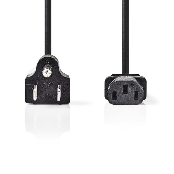 Nedis CEGP11500BK20 Voedingskabel Stekker Type B (usa) - Iec-320-c13 2,0 M Zwart