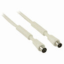 Nedis CSGP40020WT30 Coaxkabel 120 Db Iec (coax) Male - Iec (coax) Female 3,0 M Wit