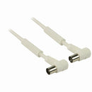 Nedis CSGP40120WT150 Coaxkabel 120 Db Iec (coax) Male Haaks - Iec (coax) Female Haaks 15 M Wit