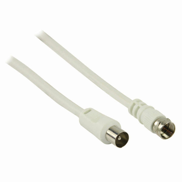 Nedis CSGP41800WT15 Satelliet- En Antennekabel F Male - Iec (coax) Male 1,5 M Wit