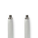 Nedis CSGP41200WT02 Satelliet- En Antennekabel Raam F Female - F Female 0,2 M Wit