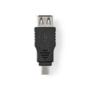 Nedis CCGP60902BK Usb 2.0-adapter Mini 5-pins Male - A Female Zwart
