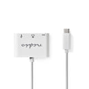 Nedis CCGP64765WT02 Usb-c?-adapterkabel Type-c? Male - Usb-a Female + Type-c Female + Hdmi?-uitgang