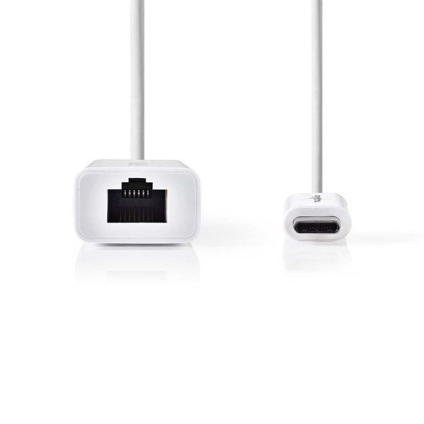 Nedis CCGP64950WT02 Usb-c?-adapterkabel Type-c? Male - Rj45 Female 0,2 M Wit