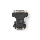 Nedis CCGP32901BK Vga - Dvi-adapter Vga Male - Dvi-i 24+5-pins Female Zwart