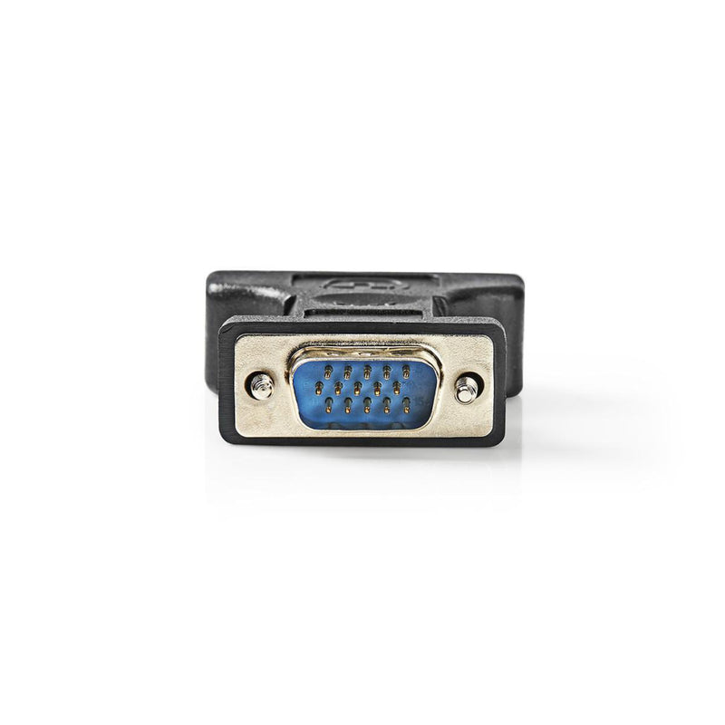 Nedis CCGP32901BK Vga - Dvi-adapter Vga Male - Dvi-i 24+5-pins Female Zwart