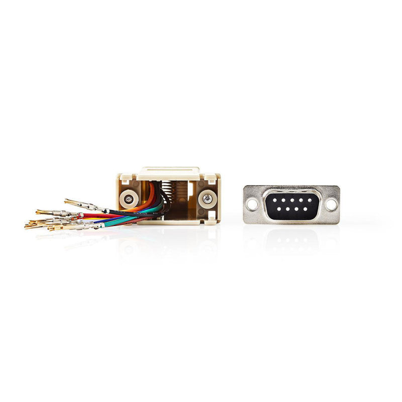 Nedis CCGP52820IV D-sub-adapter D-sub 9-pins Female - Rj45 (8p8c) Female Ivoor