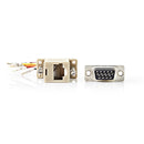 Nedis CCGP52820IV D-sub-adapter D-sub 9-pins Female - Rj45 (8p8c) Female Ivoor
