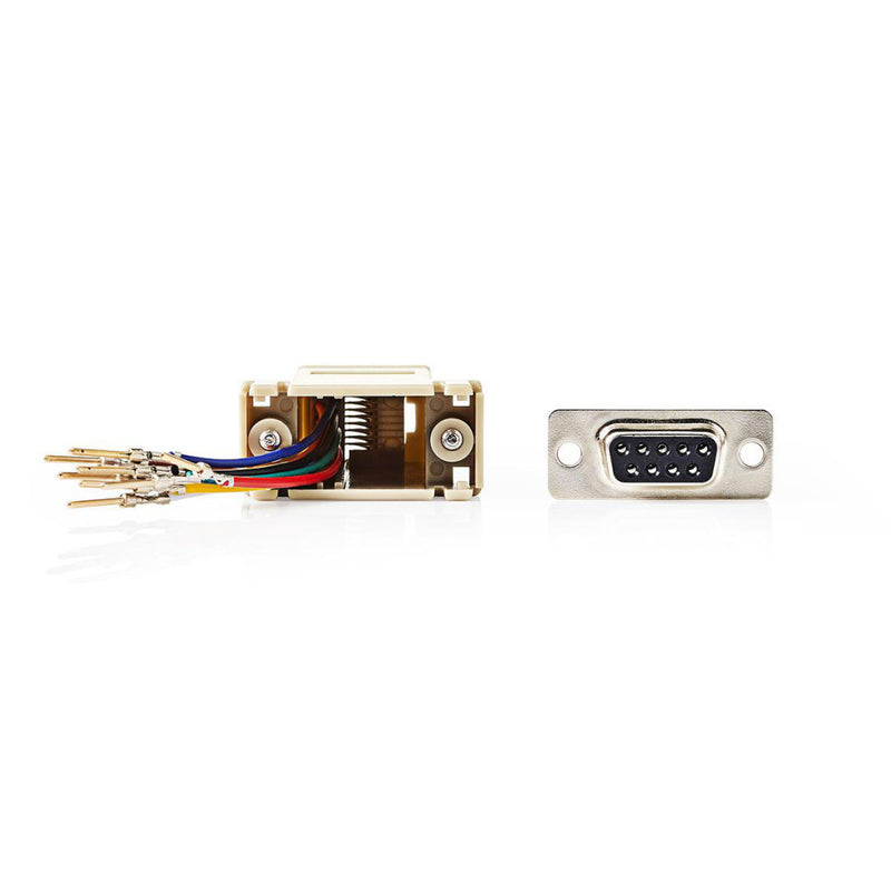 Nedis CCGP52821IV D-sub-adapter D-sub 9-pins Male - Rj45 (8p8c) Female Ivoor