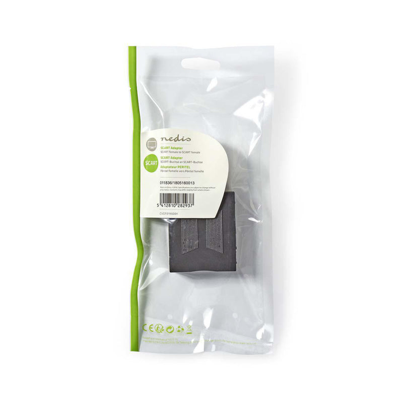 Nedis CVGP31950BK Scart-adapter Scart Female - Scart Female Zwart