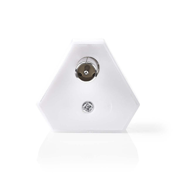 Nedis CSGP40953WT Coaxsplitter Iec (coax) Male - 2x Iec (coax) Female Wit