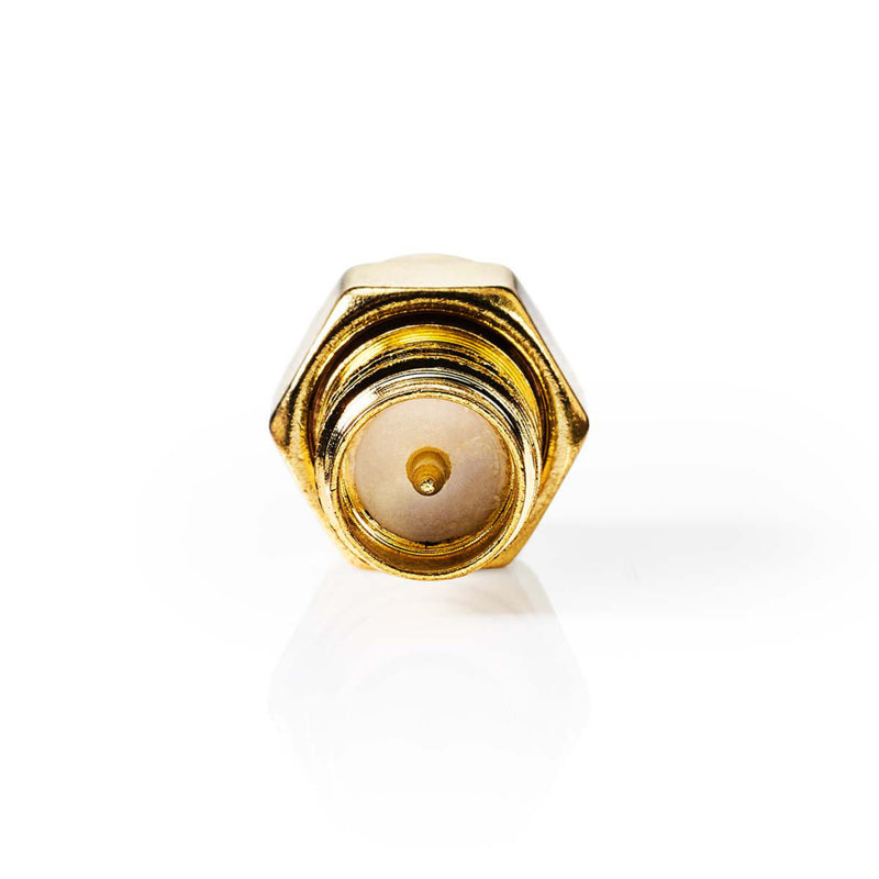 Nedis CSGP02112GD Sma-adapter Sma Female (omgekeerde Polariteit) - Sma Male 2 Stuks Goud