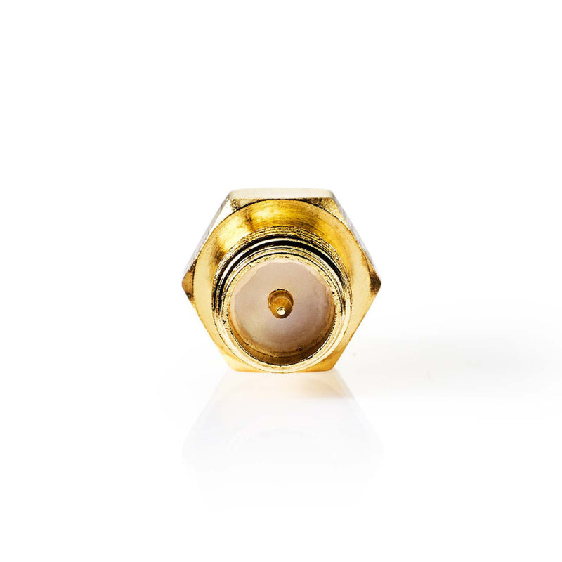Nedis CSGP02113GD Sma-adapter Sma Female (omgekeerde Polariteit) - Sma Female 2 Stuks Goud