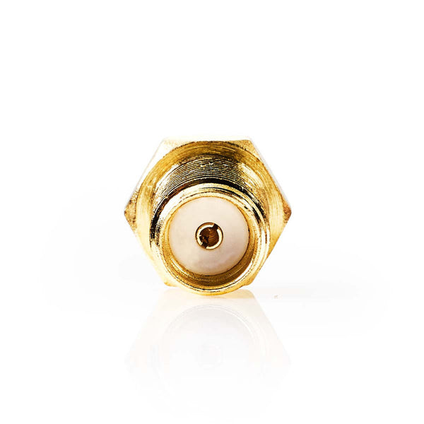 Nedis CSGP02120GD Sma-adapter Sma Female Ts9 Verguld 50 Ohm Recht Koper Goud 2 Stuks Polybag