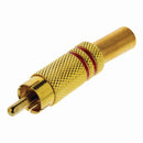 Nedis CAGP24900RD Rca-connector Rca Male - 10 Stuks Rood