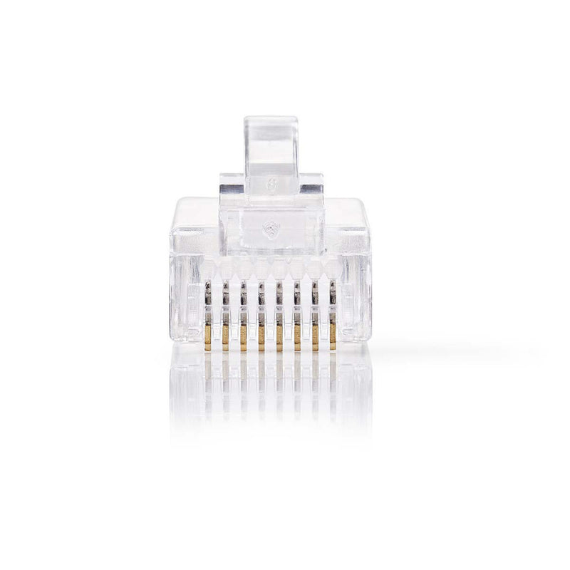 Nedis CCGP89300TP Netwerkconnector Rj45 Male - Voor Solid Cat5 Utp-kabels 10 Stuks Transparant