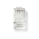 Nedis CCGP89304TP Netwerkconnector Rj45 Male - Voor Solid Cat6 Utp-kabels 10 Stuks Transparant