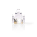 Nedis CCGP89305TP Netwerkconnector Rj45 Male - Voor Stranded Cat6 Utp-kabels 10 Stuks Transparant