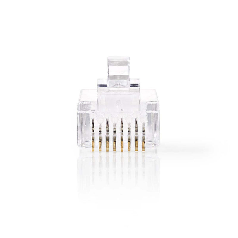 Nedis CCGP89305TP Netwerkconnector Rj45 Male - Voor Stranded Cat6 Utp-kabels 10 Stuks Transparant