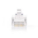 Nedis CCGP89330TP Gebruiksvriendelijke Netwerkconnector Rj45 Male - Voor Solid Cat5 Utp-kabels 10 S