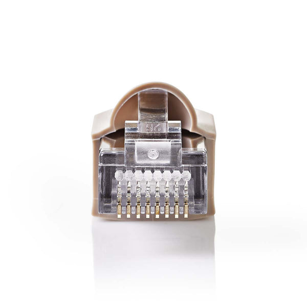 Nedis CCGP89350GY Netwerkconnector-set Rj45 Male + Trekontlasting - Voor Solid Cat5 Utp-kabels 10 S