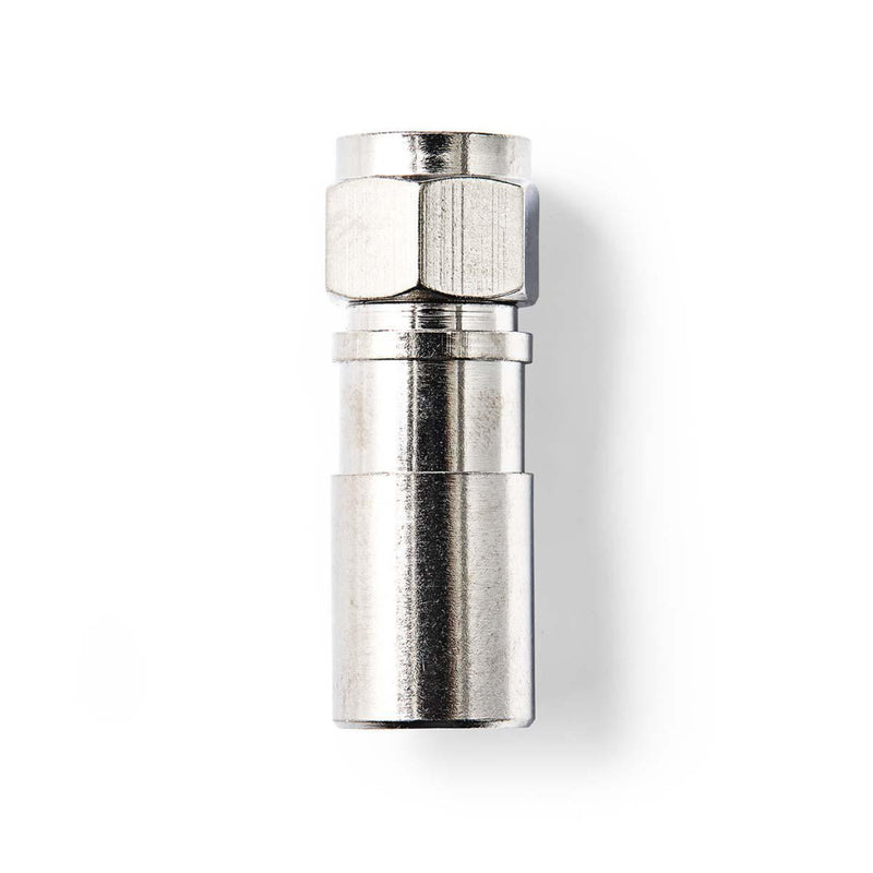 Nedis CSGP41926ME F-connector Compressie Voor 7,0 Mm Coaxkabels 10 Stuks Metaal