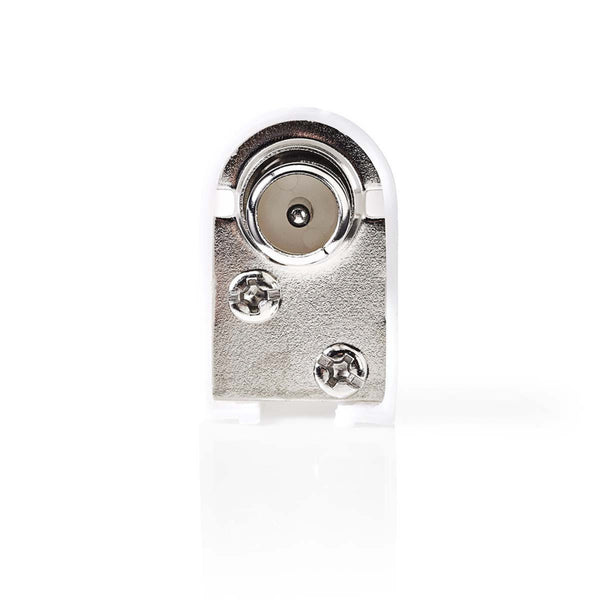 Nedis CSGP40901WT Iec (coax) -connector Haaks Male - Rond - 2 Stuks Wit