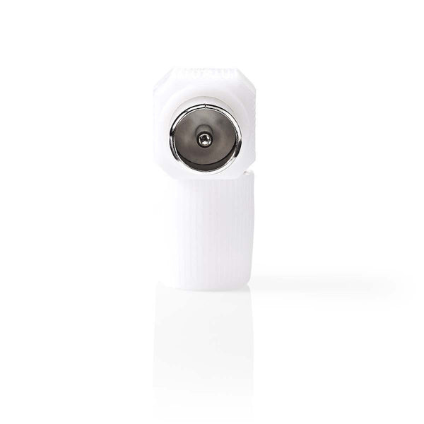 Nedis CSGP40904WT Iec (coax) -connector Haaks Male - 2 Stuks Wit