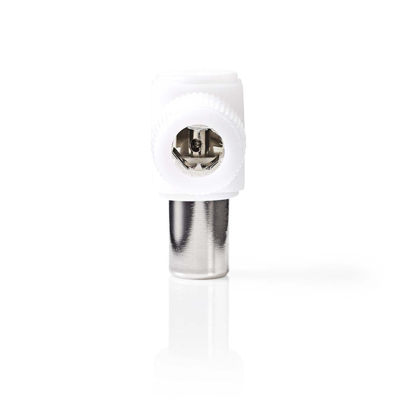 Nedis CSGP40904WT Iec (coax) -connector Haaks Male - 2 Stuks Wit