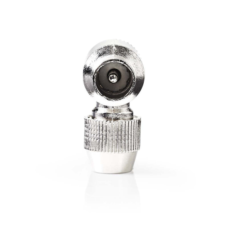 Nedis CSGP40905ME Iec (coax) -connector Haaks Male - 2 Stuks Metaal