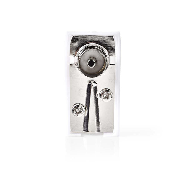 Nedis CSGP40920WT Iec (coax) -connector Haaks Female - Vierkant - 2 Stuks Wit
