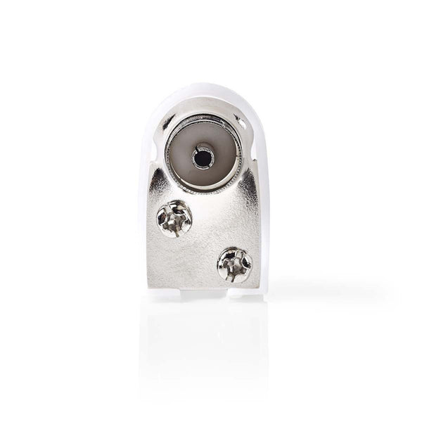Nedis CSGP40921WT Iec (coax) -connector Haaks Female - Rond - 2 Stuks Wit